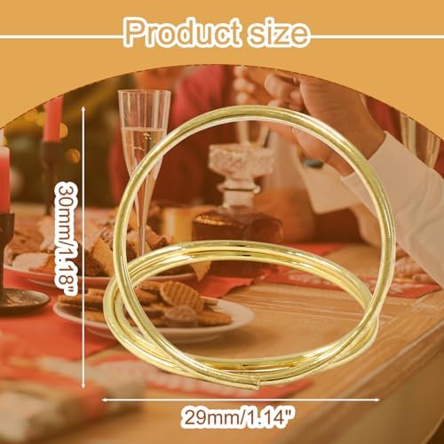 60 Pack Gold Place Card Holder Round Shape