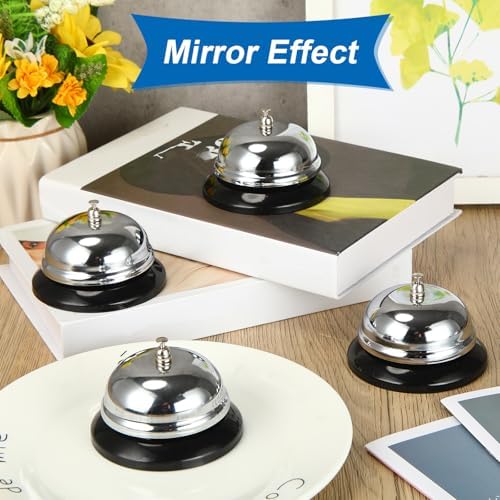 Yexiya 6 Pack 335 Inch Call Bell with Metal Construction
