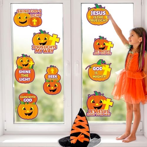 36PCS Halloween Christian Pumpkin Bulletin Board Decor Kit