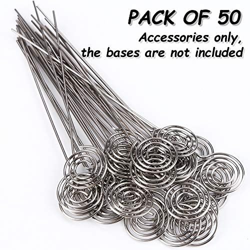 HW 50pcs 47L Metal Ring Clip for Memo and Table Card Holders
