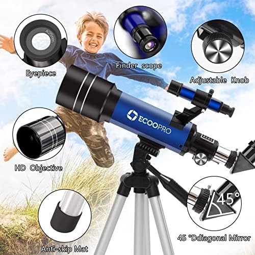 70mm Refractor Telescope for Kids and Beginners