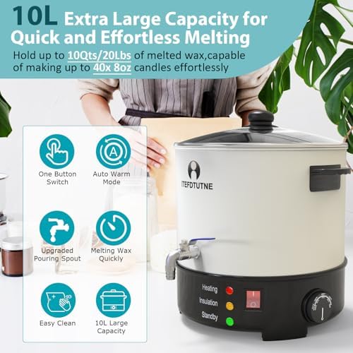 10L Commercial Wax Melter for Candle Making