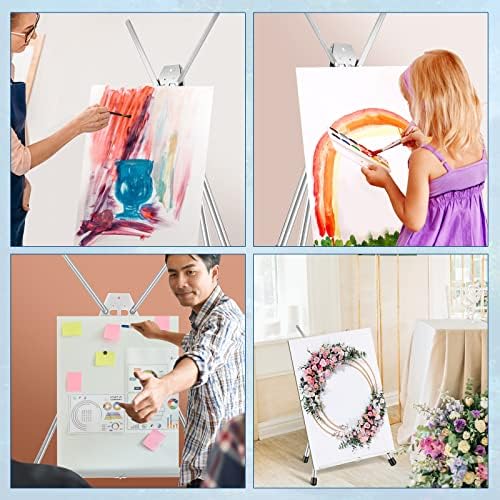 Xinnun 12 Pcs Adjustable Aluminum Easel Stand for Canvas Painting Display