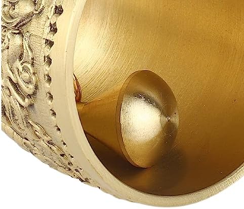 EBTOOLS Exquisite Engraved Brass Wedding Bell Call Bell Decorative Bell