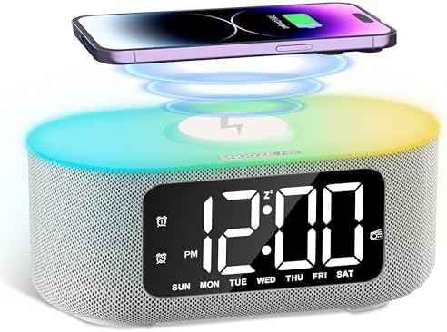 JALL Smart Alarm Clock with Bluetooth Speaker and Nightlight
