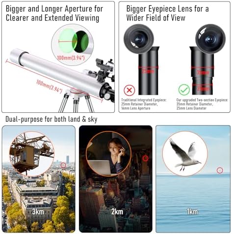 GALAEYES 100mm Aperture Telescope with Star-Finding System for iOS and Android
