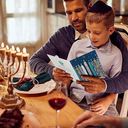 Tree-Free Greetings Hanukkah Card Set 2 Cards Envelopes
