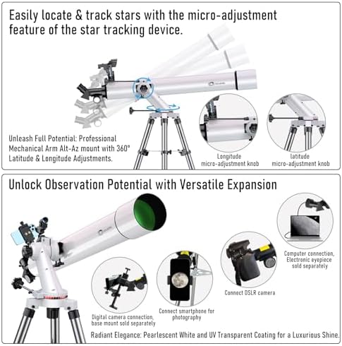 GALAEYES 100mm Aperture Telescope with StarFinding System for iOS and Android