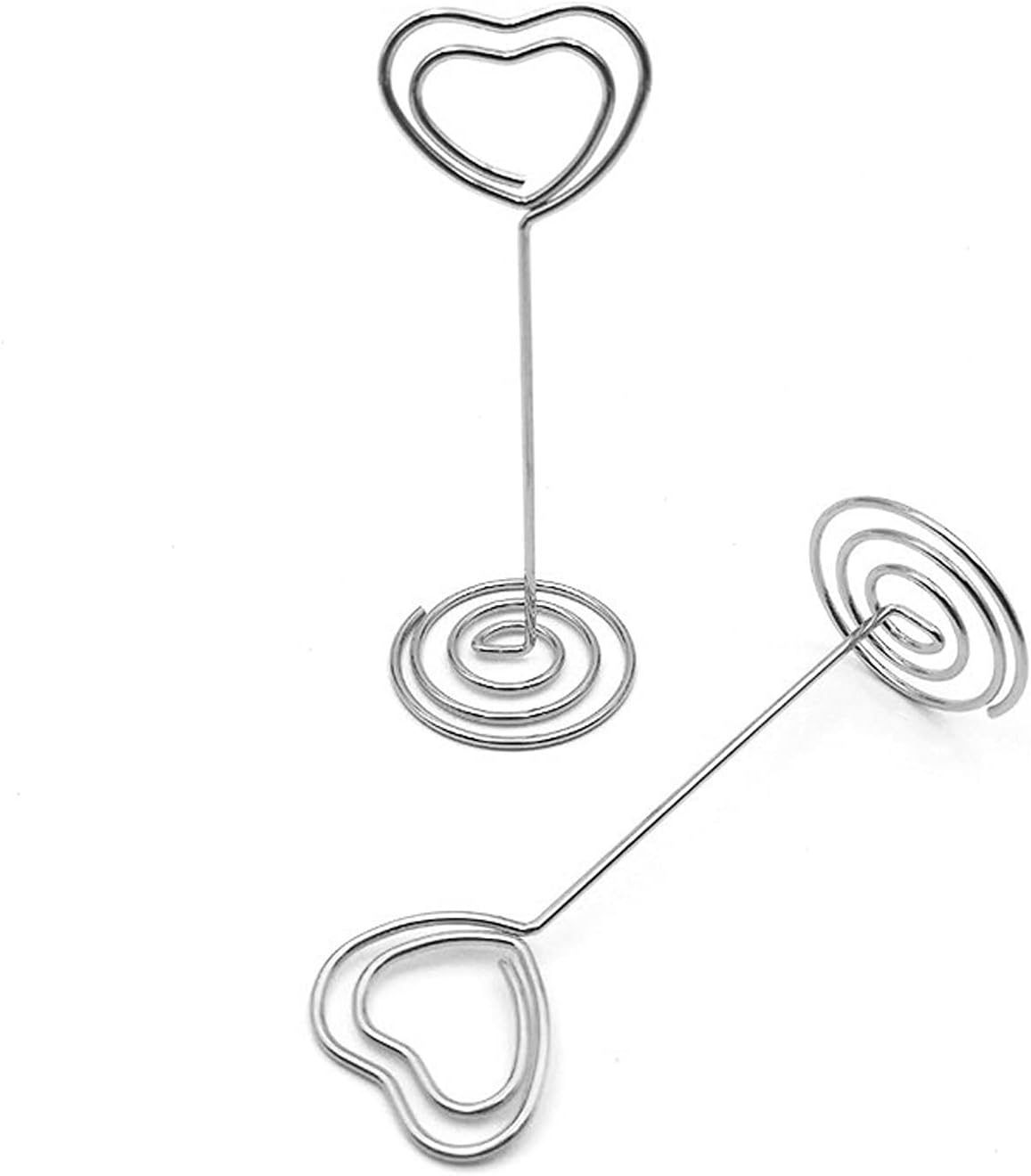 Silver Wedding Table Numbers Holder 20 Pack