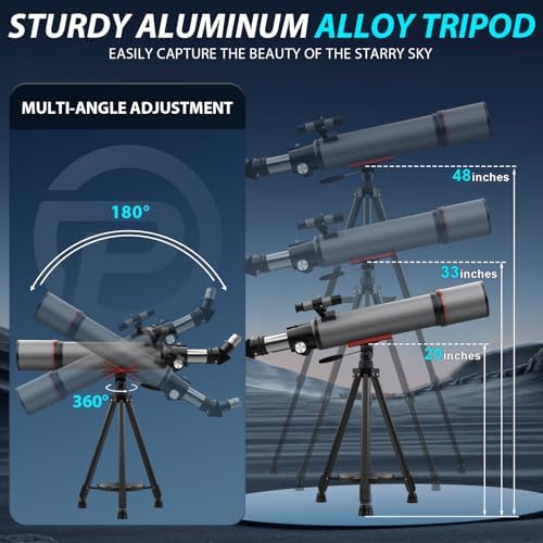 90mm Aperture Refractor Telescope for Moon Stars Observation