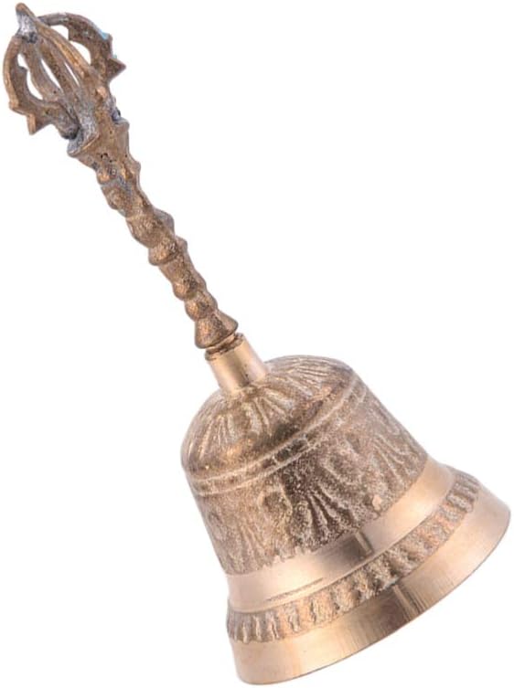EXCEART Brass Hand Bell for Wedding and Event Use