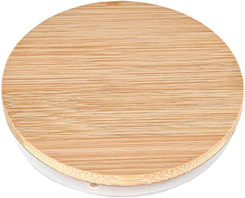 Teensery Matte Glass Jar with Bamboo Lid for Candle Making