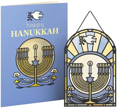 Lovepop Hanukkah Suncatcher Greeting Card