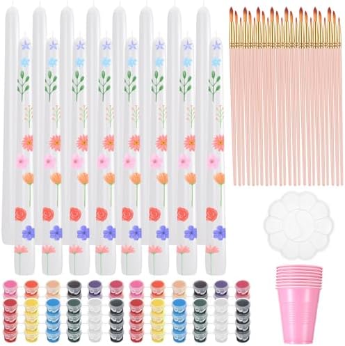 Resholder 64 Pcs Candle Painting Party Kit