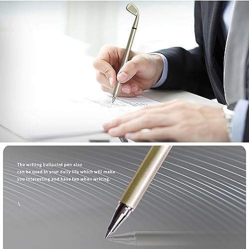 12pcs Mini Golf Club Pens with Black Gel Ink