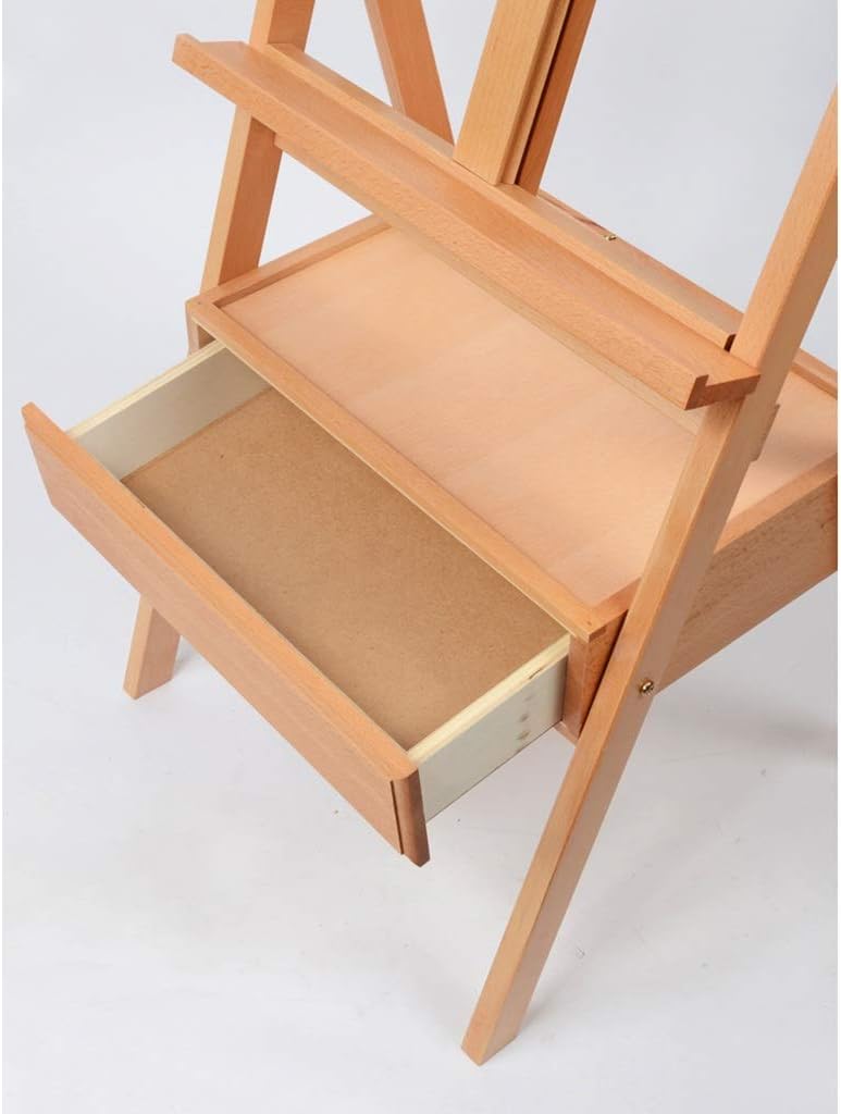 Adjustable Oil Painting Easel with Drawer and Eucalyptus Wood
