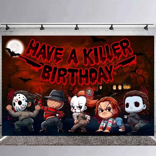 Halloween Horror Party Backdrop 5x3ft