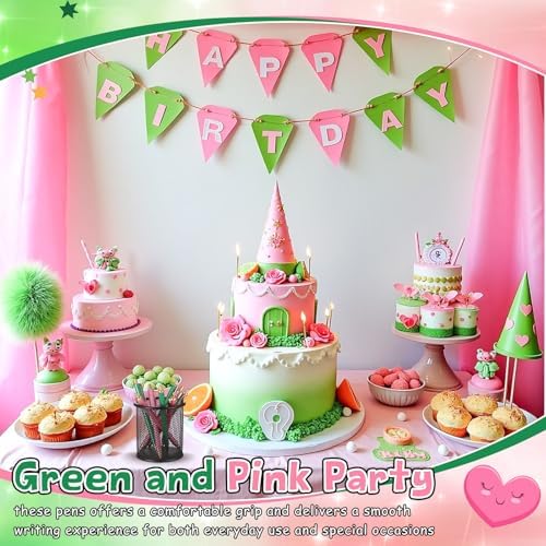 16 Pcs Princess and Witch Glitter Ballpoint Pens