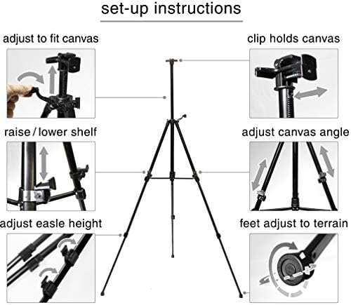 VViViD Aluminum Adjustable Light Weight Portable Display Easel 60 Inch