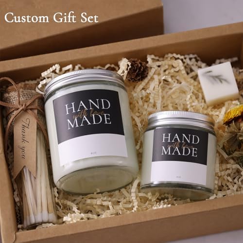 LETINE 12 Pack 8 OZ Clear Glass Jars with Silver Lids