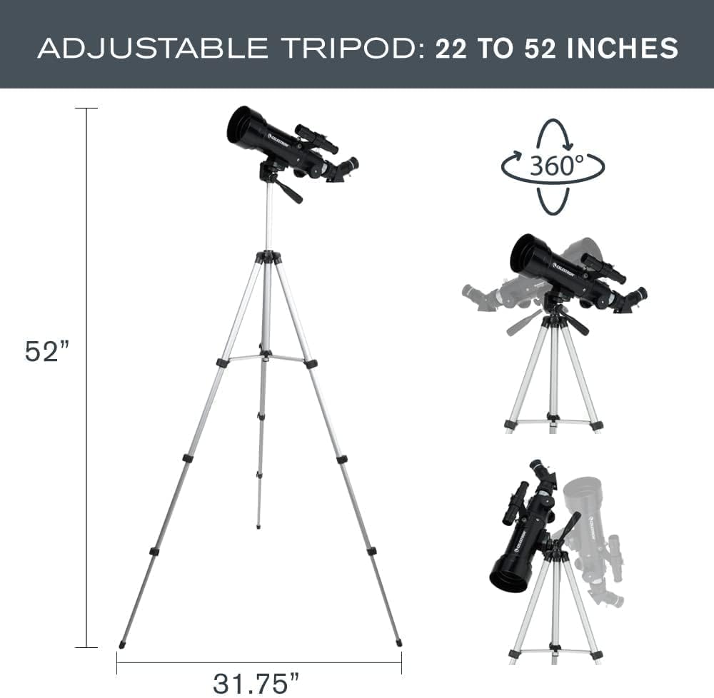 Celestron Travel Scope 70 Portable Refractor Telescope