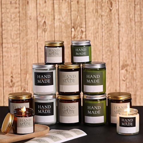 LETINE 24 Pack 4 Oz Green Glass Jars with Silver Lids