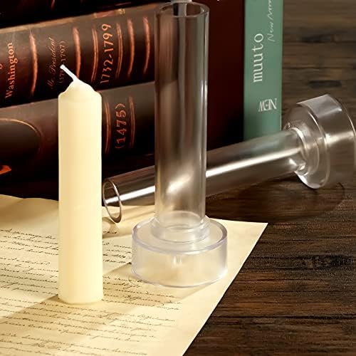 2 Piece Taper Candle Mold Set with Wire Wicks Clips Tool Kit