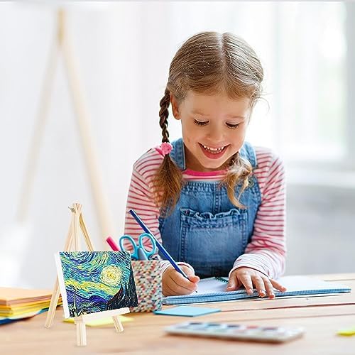 12 Pack Wood Easel Set for Artists and Students