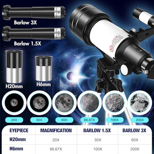 HUGERSTAR 70mm Telescope for Adults and Kids