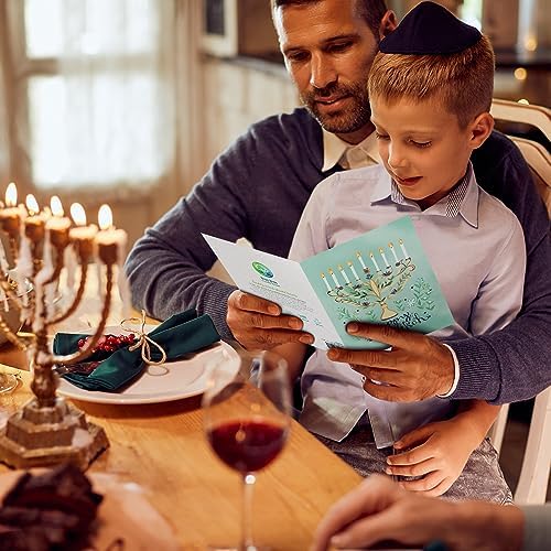 Tree-Free Greetings Hanukkah Card Set - 10 Cards with Envelopes