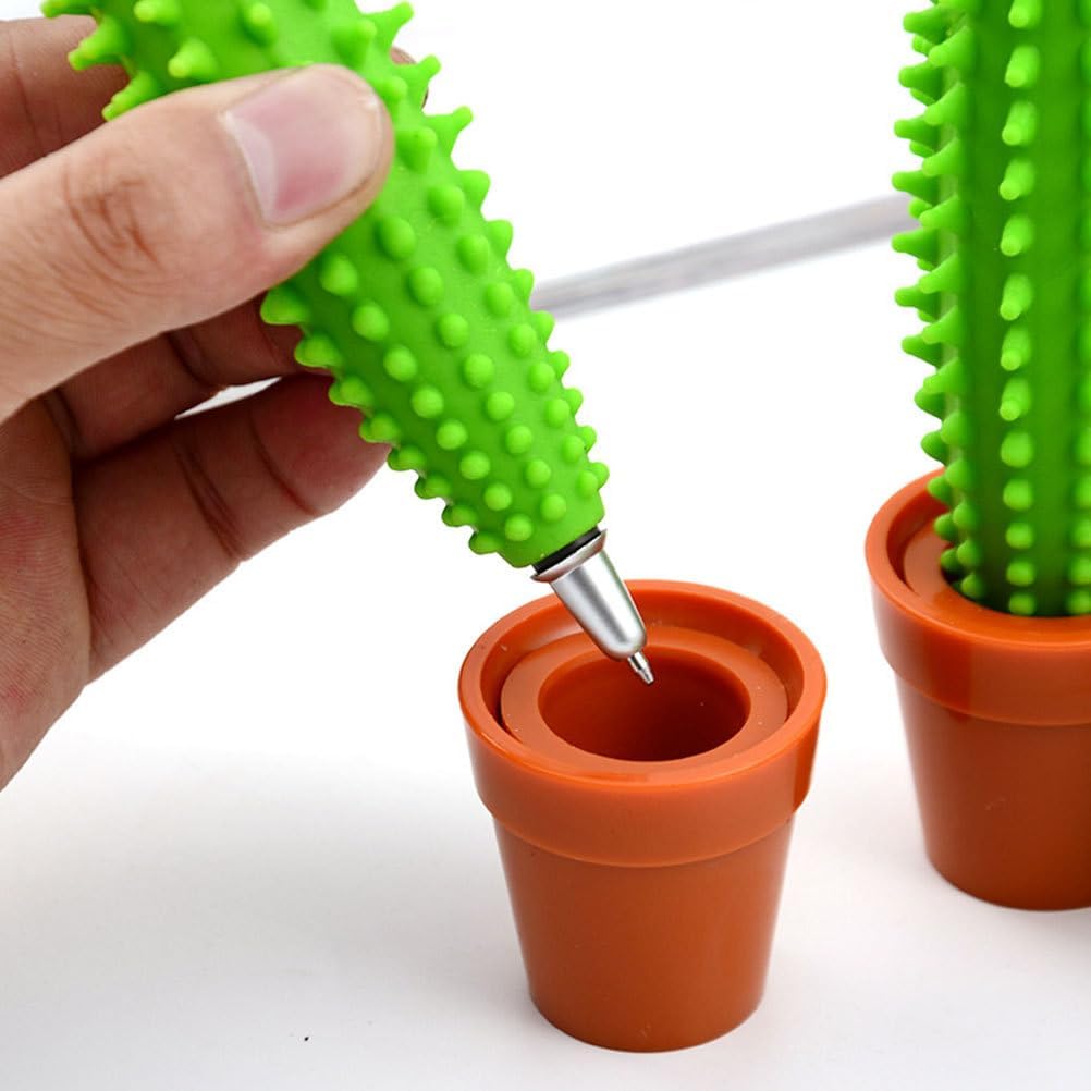 Cactus Bonsai Shaped Ballpoint Pens 3 Pack