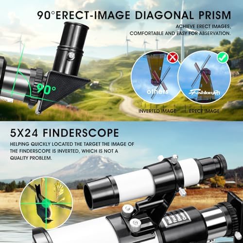 Kids Beginner Telescope with 70mm Aperture and 300mm Focal Length