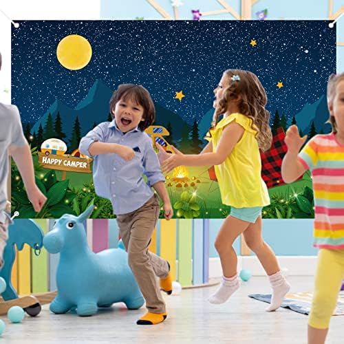Remerry Camping Backdrop Photo Background for Parties 708 x 433 Inch