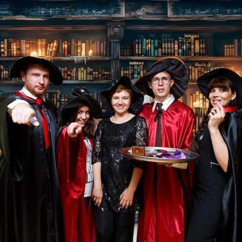 Restore Ancient Ways Magic Bookcase Photo Backdrop 7x5ft Wizard School Library Props