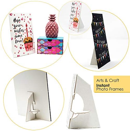 Golden State Art Self Stick Cardboard Easel Back Pack of 100 White