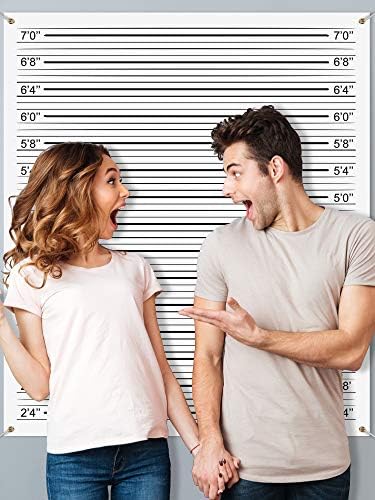 Blulu Mugshot Backdrop 49 x 43 ft Photo Booth Banner