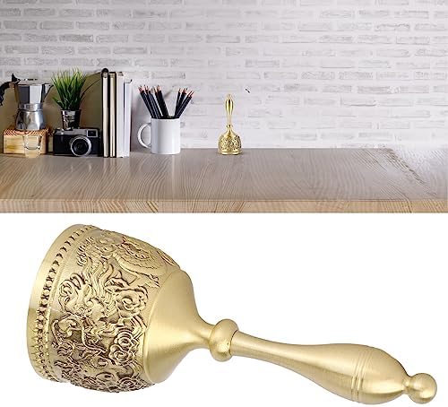 EBTOOLS Exquisite Engraved Brass Wedding Bell Call Bell Decorative Bell