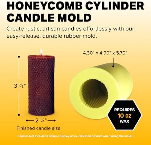 Mann Lake Honeycomb Beeswax Candle Mold