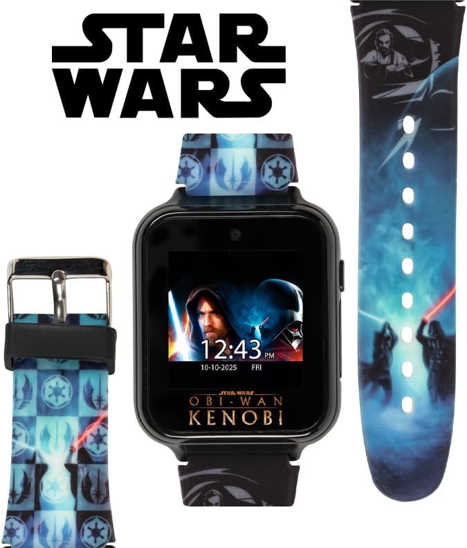 Accutime Star Wars Kids Smartwatch with Obi-Wan Kenobi Design