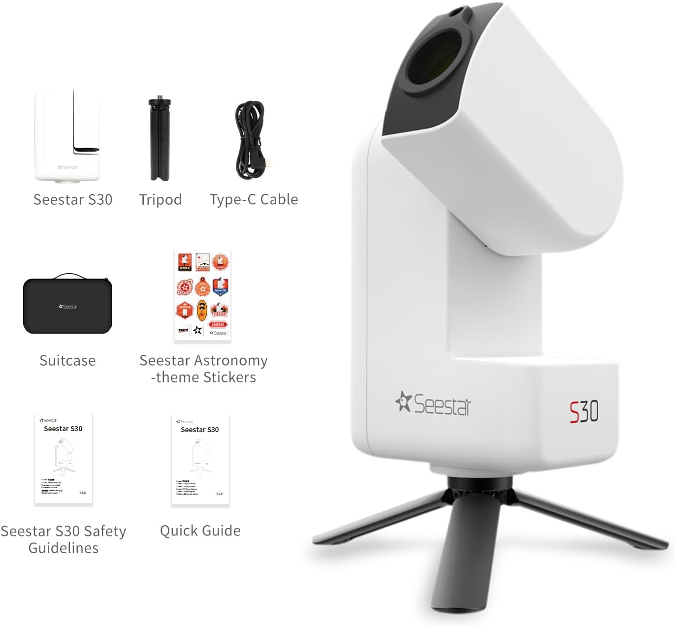 ZWO Seestar S30 Smart Digital Telescope