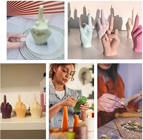 3D Hand Shaped Silicone Candle Mold for DIY Crafts