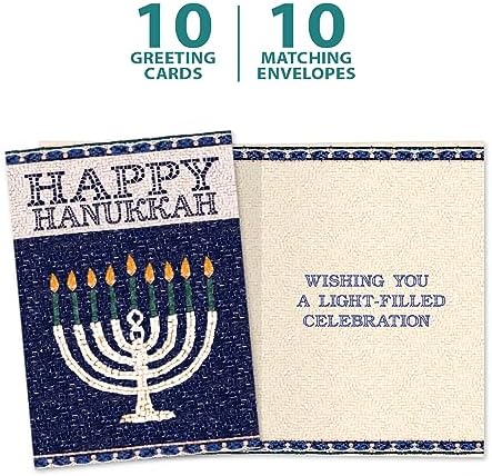 Tree-Free Greetings Hanukkah Greeting Card 10 Pack