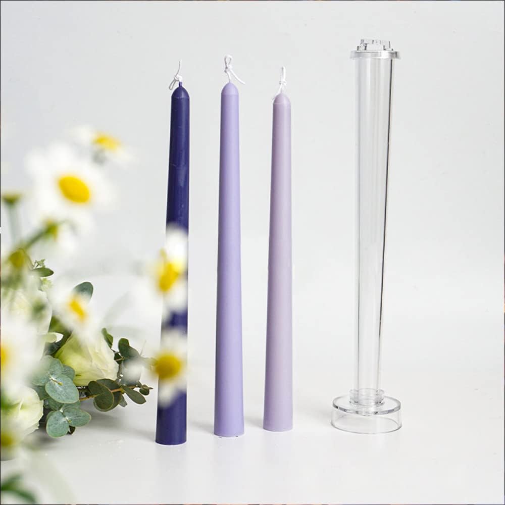 2-Pack Classic Tall Taper Candle Mold for Candle Making