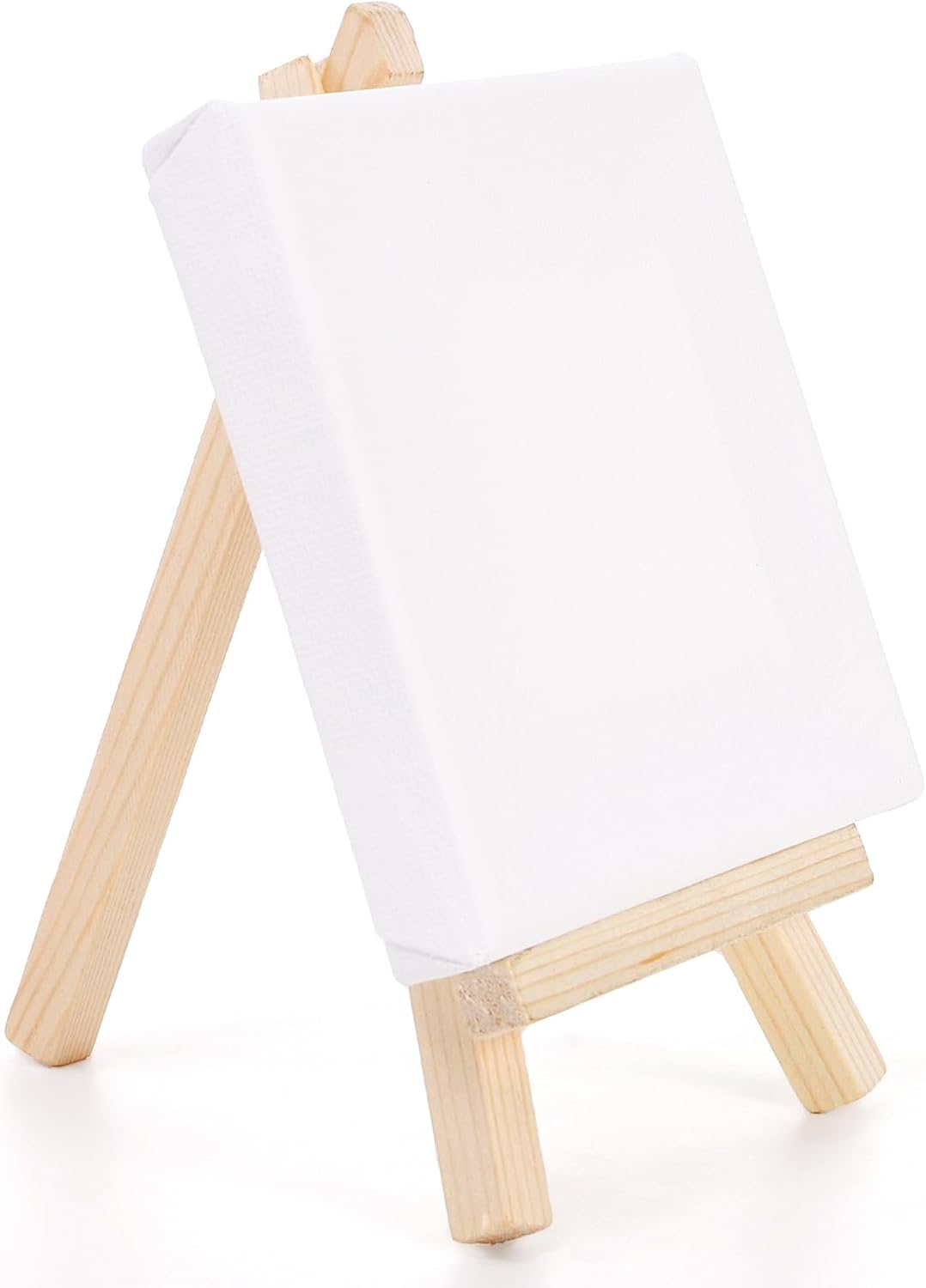 Tosnail 24 Pack 4x4 Mini Canvas and Easel Set