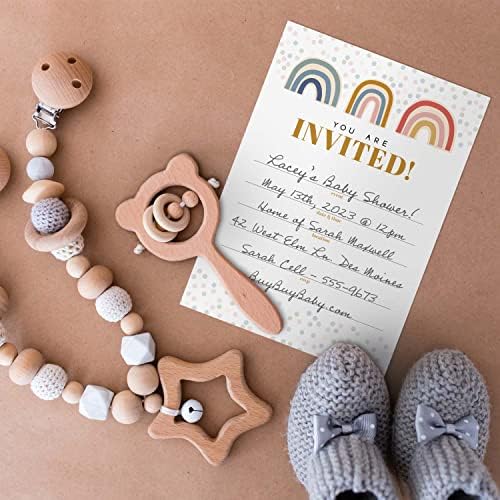 Modern Rainbow Fill In Invites 25 Cards With Envelopes