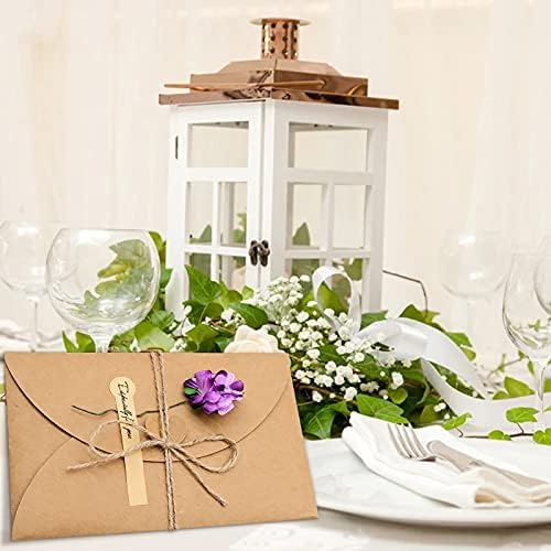 12 Pack Dried Flowers Greeting Cards with Envelopes