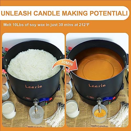 Leerie 10Qts Commercial Wax Melter for Candle Making