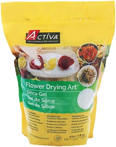 ACTIVA Silica Gel Flower Drying Compound 4 Pounds White
