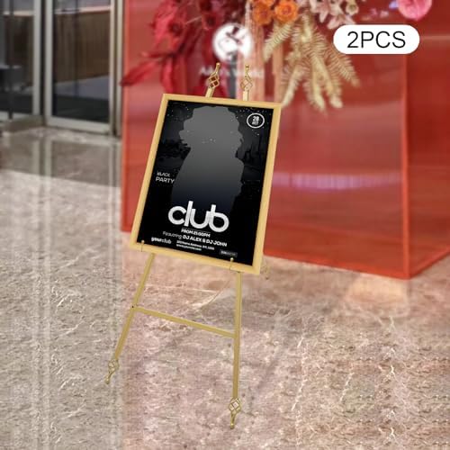 Lunumaos 43 Inch Adjustable Folding Display Easel Set