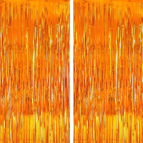 Orange Streamers Pack of 2 Basketball Party Backdrop